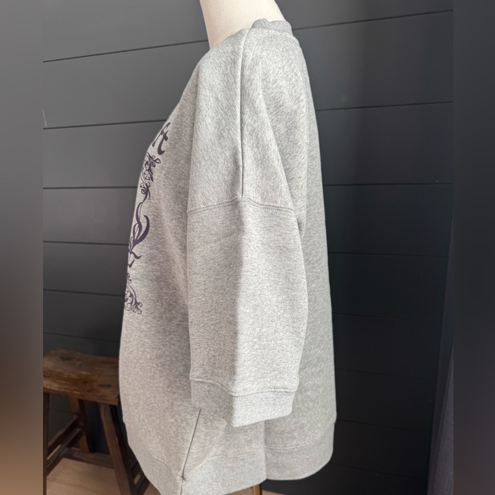 Taylor Swift Speak Now Taylor’s Version Gray Sweatshirt XL Short Sleeve Concert - Picture 3 of 6